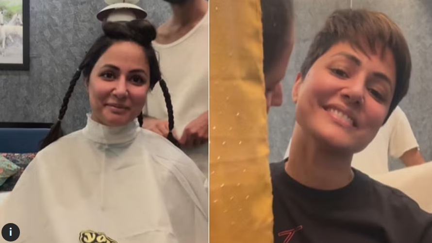 Hina Khan Cuts Her Hair for Chemotherapy, Shares Note